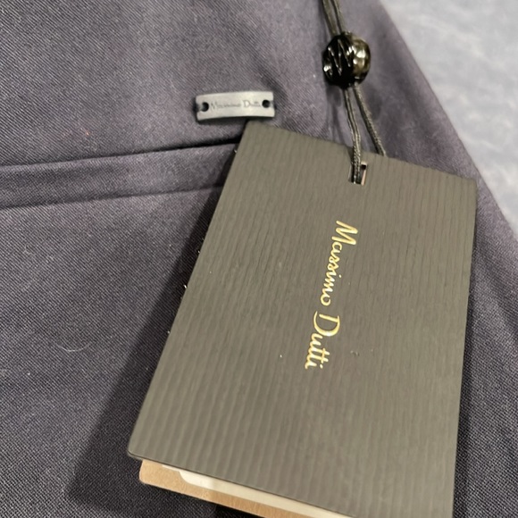 = Massimo Dutti RELAXED FIT CANVAS CHINO TROUSERS Size 36 - Picture 7 of 8